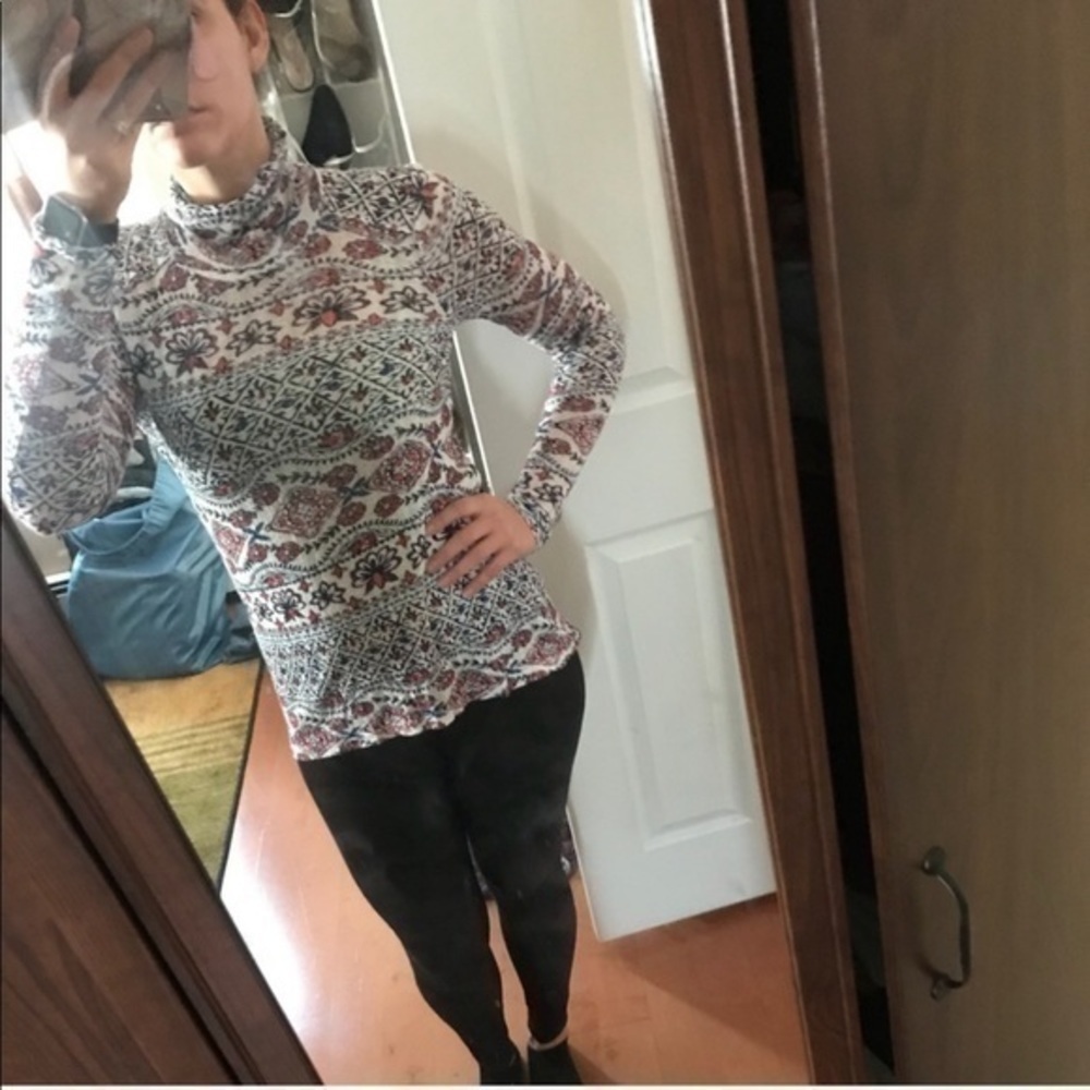 Lucky Brand Multi Knit-Pattern Casual Turtle‎ Neck